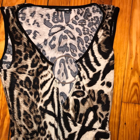 Leopard Body Suit NWOT - Picture 3 of 4